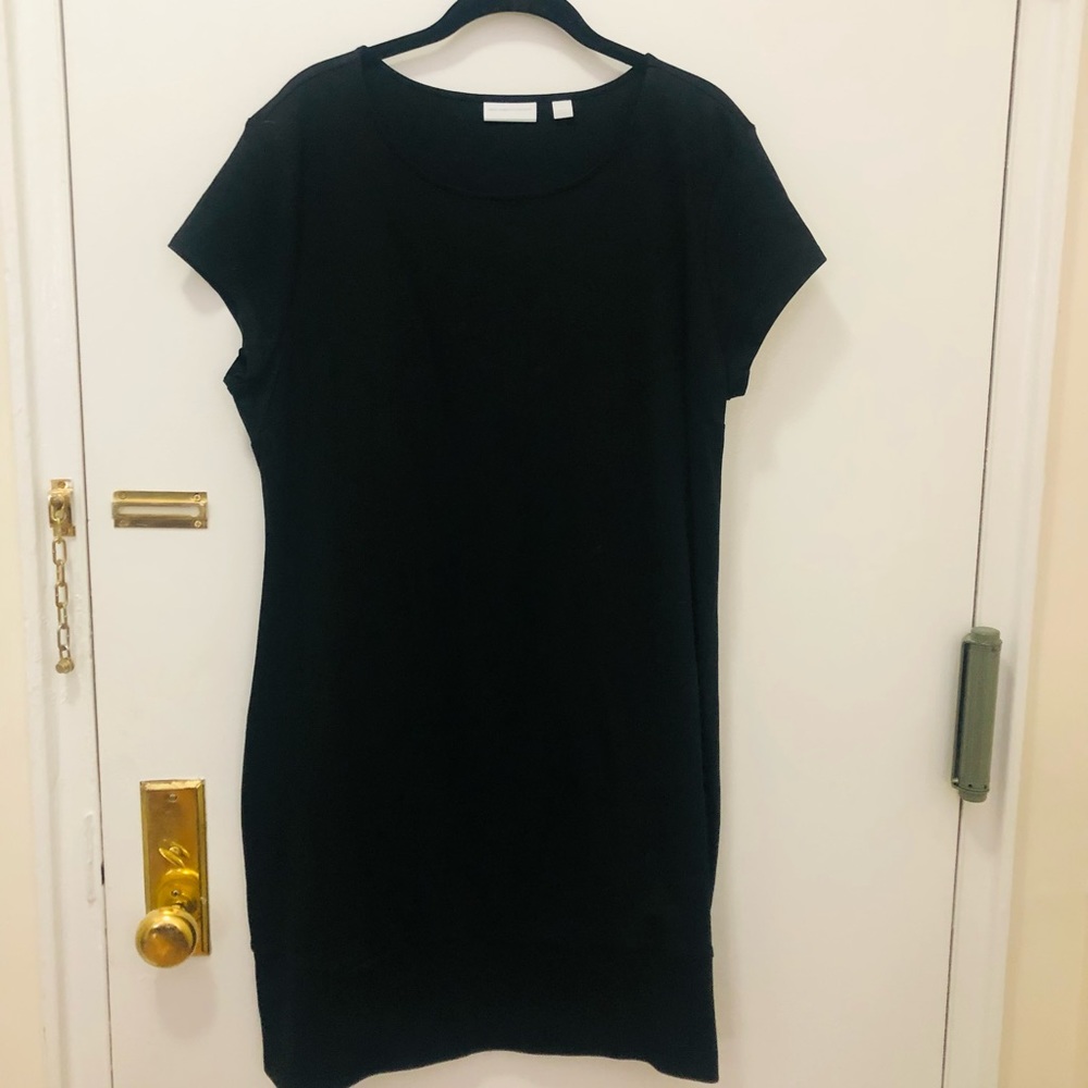 XL Black NY&Co short sleeve T-Shirt dress with banded hem